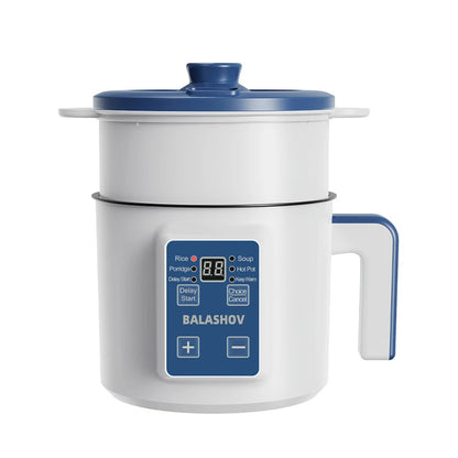 Electric Rice Cooker 1.7L Multi Cooker Non-Stick Single Double Layer Steamer