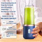 Portable Blender 400ml USB Rechargeable Personal Juicer Cup 6 Blade with 2 Travel Cups