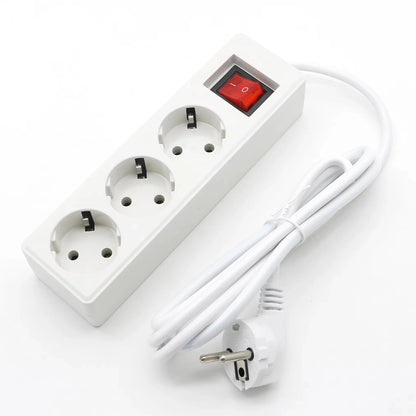 Extension Lead Power Strip 2-4 Way Multi Socket with ON/OFF Switch 1.8-2m Cable Surge Protected