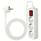 Extension Lead Power Strip 2-4 Way Multi Socket with ON/OFF Switch 1.8-2m Cable Surge Protected