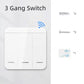 Smart Wireless Wall Switch RF433 Wifi 1-3 Gang Wiring-Free Remote Control Works with Alexa