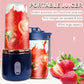 Portable Blender 400ml USB Rechargeable Personal Juicer Cup 6 Blade with 2 Travel Cups