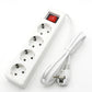Extension Lead Power Strip 2-4 Way Multi Socket with ON/OFF Switch 1.8-2m Cable Surge Protected
