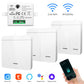 Smart Wireless Wall Switch RF433 Wifi 1-3 Gang Wiring-Free Remote Control Works with Alexa