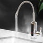 Instant Hot Water Tap Heater 3KW Electric Faucet with LCD Display 360 Rotation White