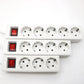 Extension Lead Power Strip 2-4 Way Multi Socket with ON/OFF Switch 1.8-2m Cable Surge Protected