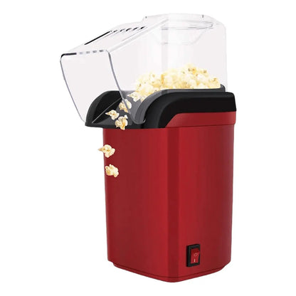 Popcorn Maker Machine Electric Hot Air Popper Oil-Free Mini Popcorn Machine Red