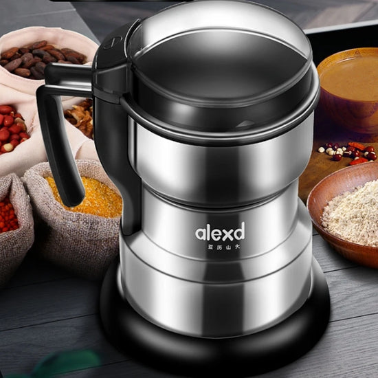 Electric Coffee Grinder 400W Multifunctional Spice Nut Bean Grinder Stainless Steel Blade