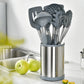 Silicone Kitchen Utensil Set 12 Piece Non-Stick Cooking Tools with Storage Bucket