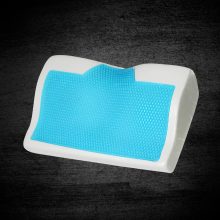 Orthopedic memory foam pillow supporting head and neck for side sleeping