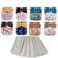 Reusable Cloth Nappies – One Size Adjustable Pocket Diapers with 8 Bamboo Inserts | Washable Baby Nappy Set