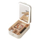 Jewellery Box with LED Mirror – Multi-Compartment Rechargeable Makeup Mirror Storage Organiser, White