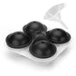 Silicone Ice Ball Maker – Large Sphere Ice Cube Tray with Lid | Round Ice Moulds for Whisky & Cocktails
