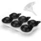 Silicone Ice Ball Maker – Large Sphere Ice Cube Tray with Lid | Round Ice Moulds for Whisky & Cocktails