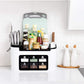 Kitchen Countertop Organiser Rack – Multi-Compartment Spice & Condiment Storage Box | Knife Holder & Utensil Shelf