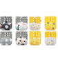 Reusable Cloth Nappies – One Size Adjustable Pocket Diapers with 8 Bamboo Inserts | Washable Baby Nappy Set