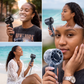 Handheld Portable Fan – Rechargeable 4000mAh Mini Fan with LED Display | 5-Speed Turbo Cooling