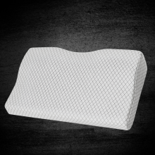 Cooling gel layer on memory foam pillow surface for temperature regulation